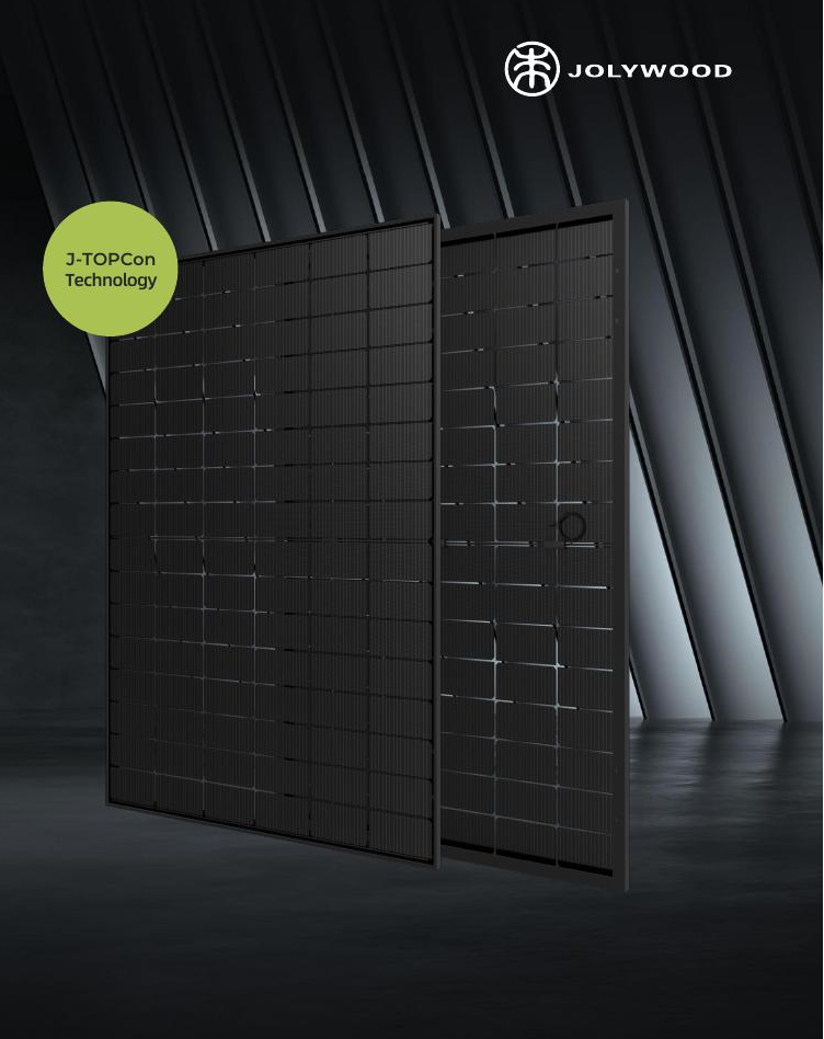 Jolywood | 460 Wp | transparent black l Glas Glas