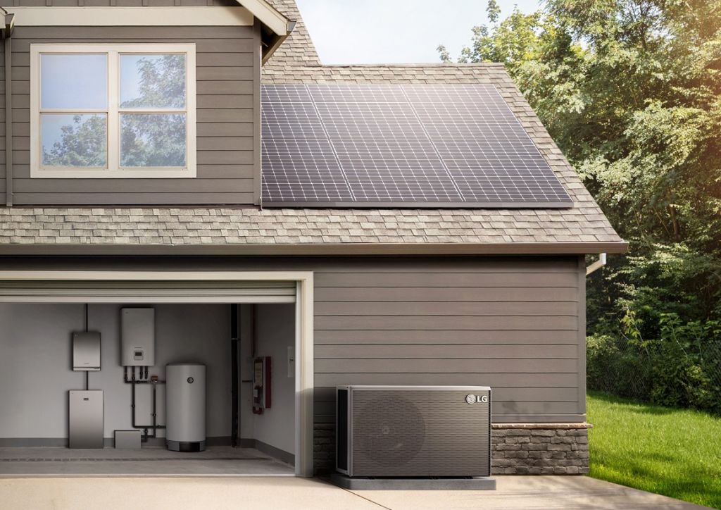 LG Electronics - Monobloc R290 - 12kw Luft/Wasser Wärmepumpe 12kw